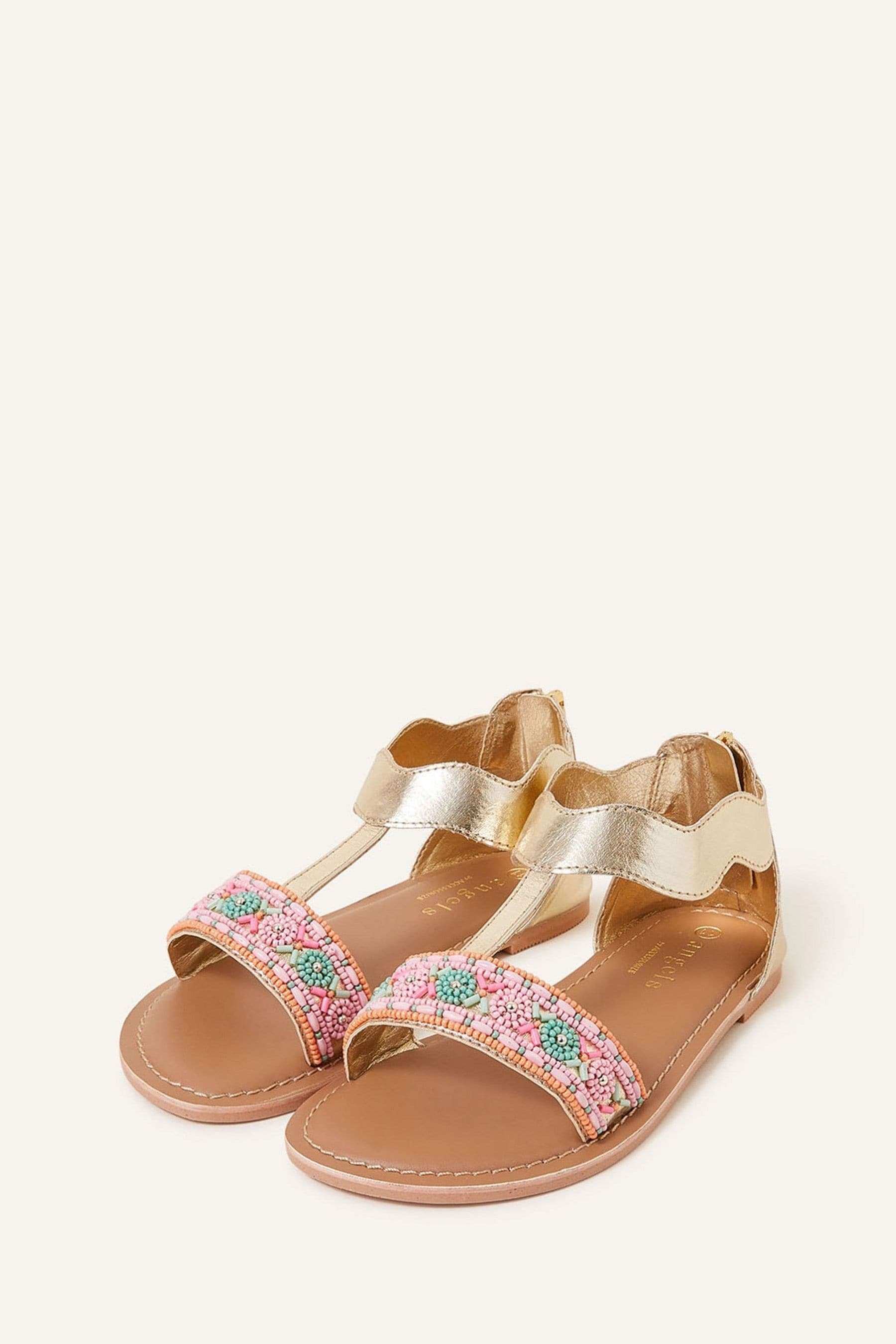 Girls beaded sandals shop