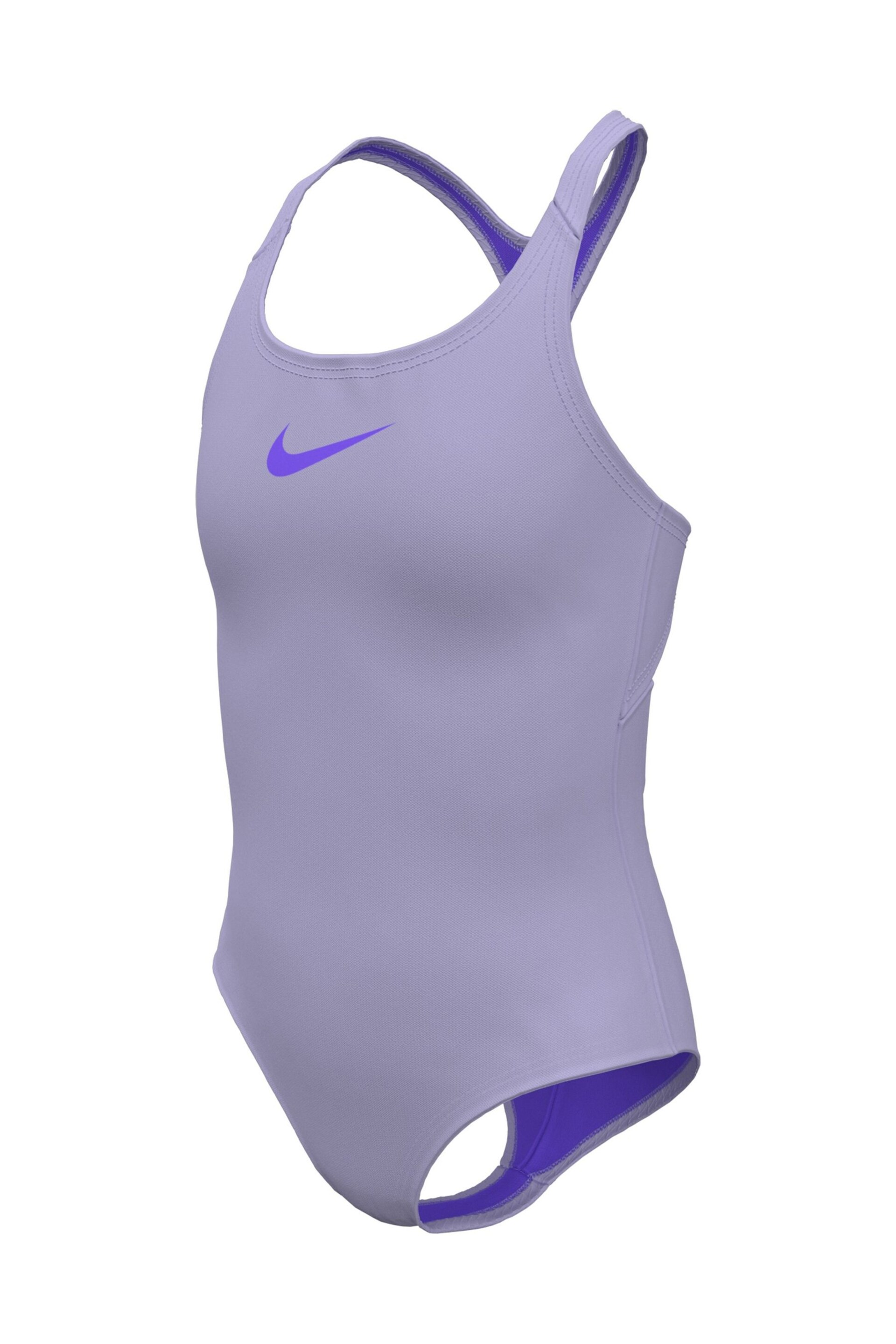 Nike Purple Essential Racerback Swimsuit - Image 4 of 5