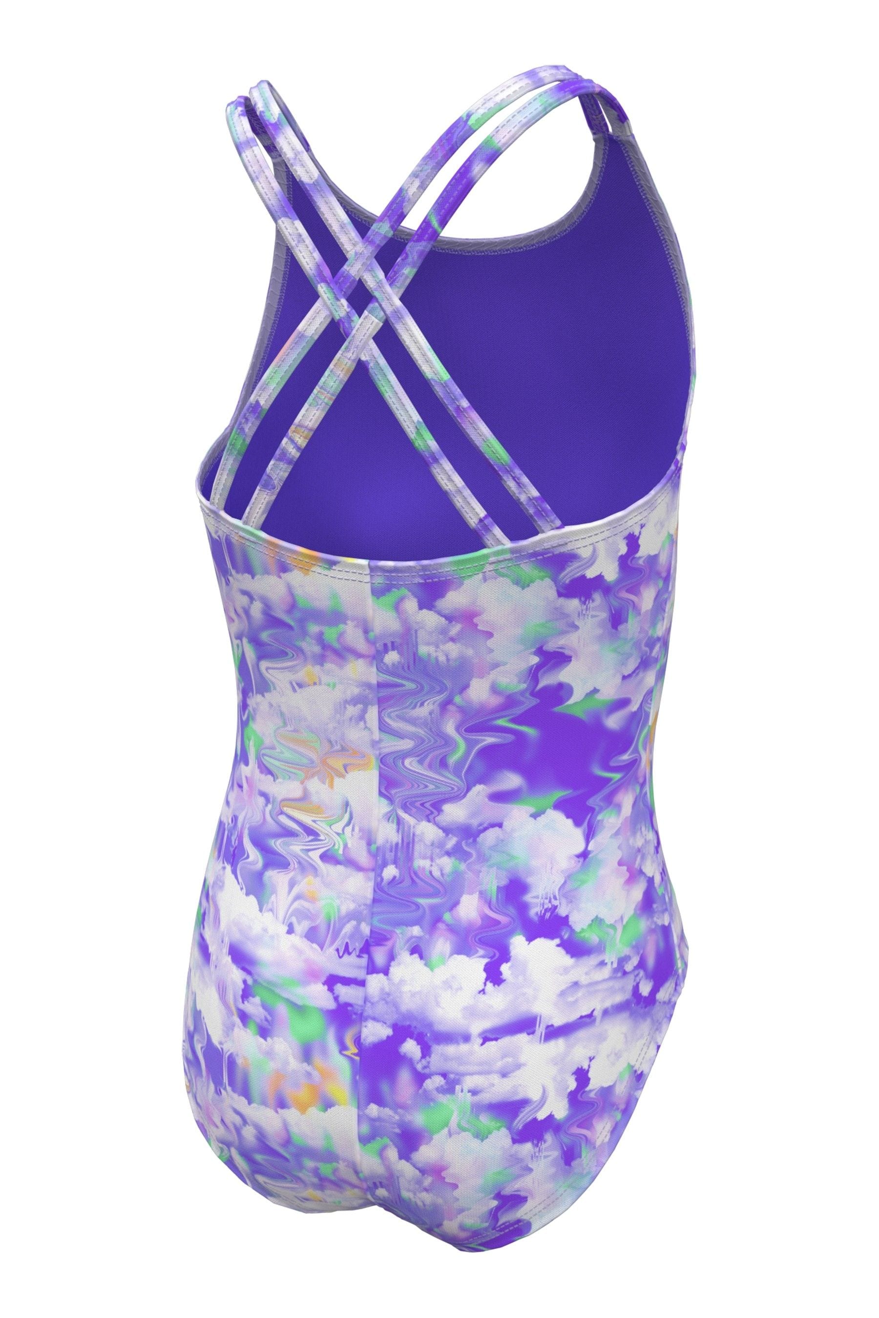 Buy Nike Purple Nike Swim Cloud Print Spiderback Swimsuit from the Next UK online shop