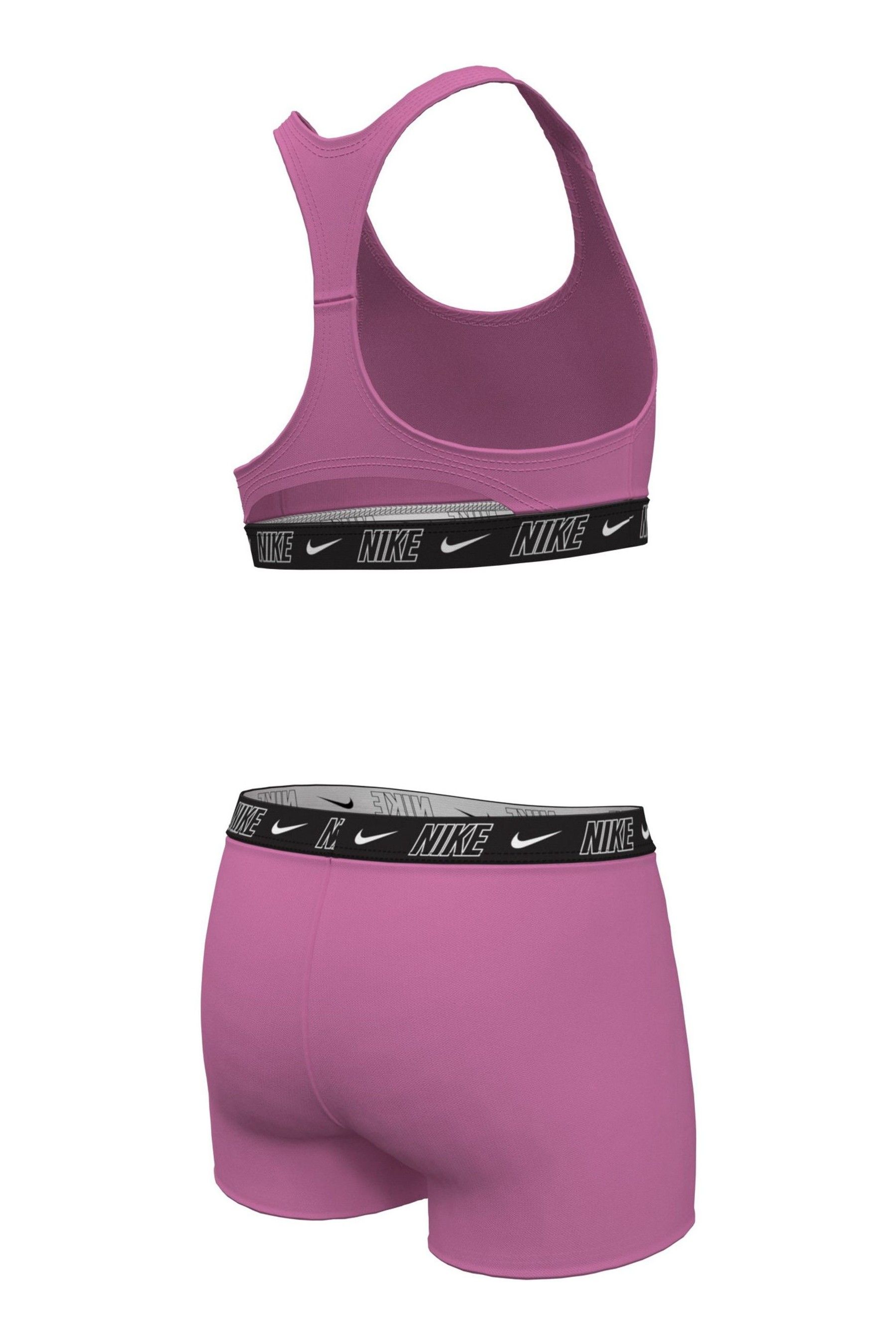 Pink nike short set store