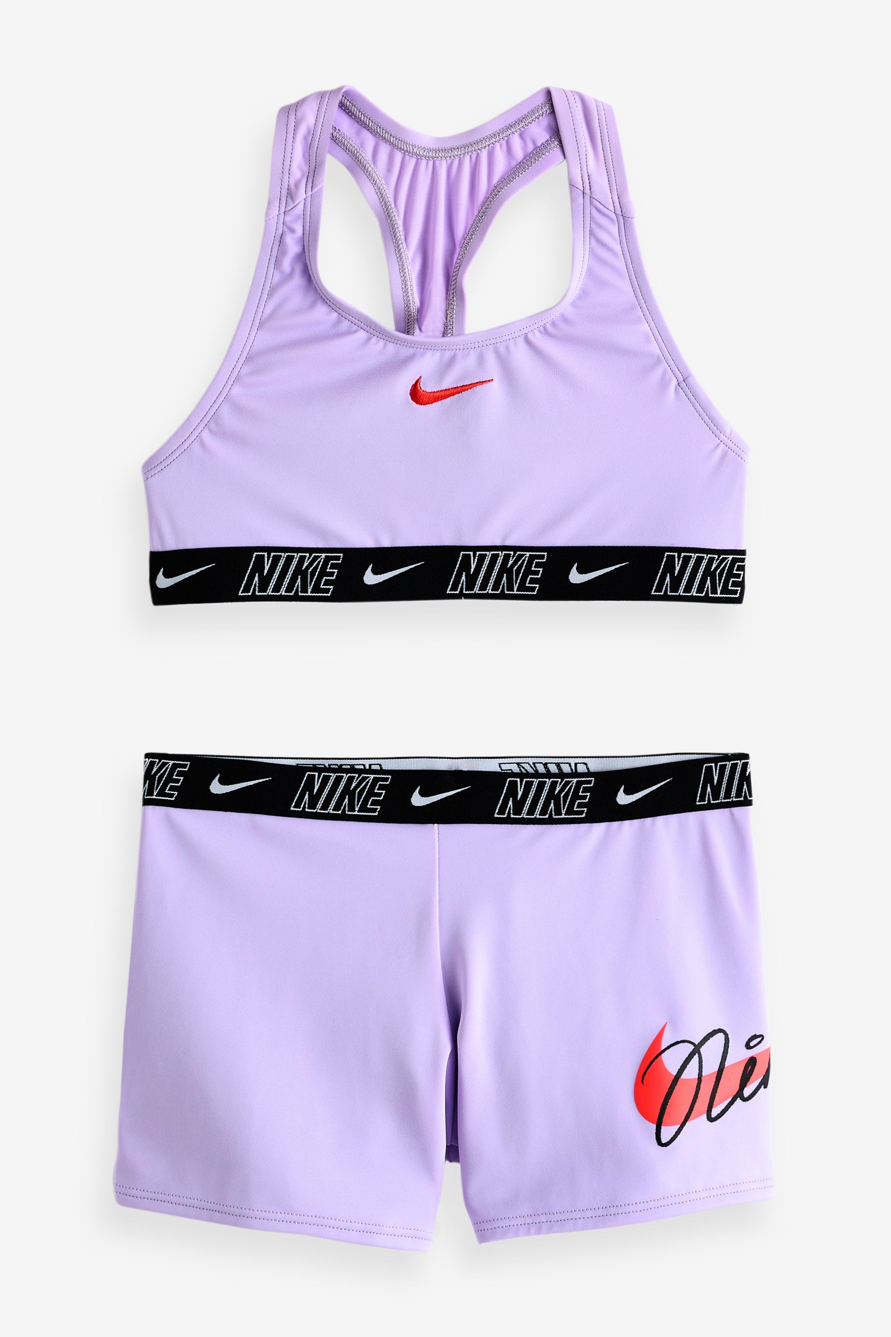 Nike bandeau top and shorts set top
