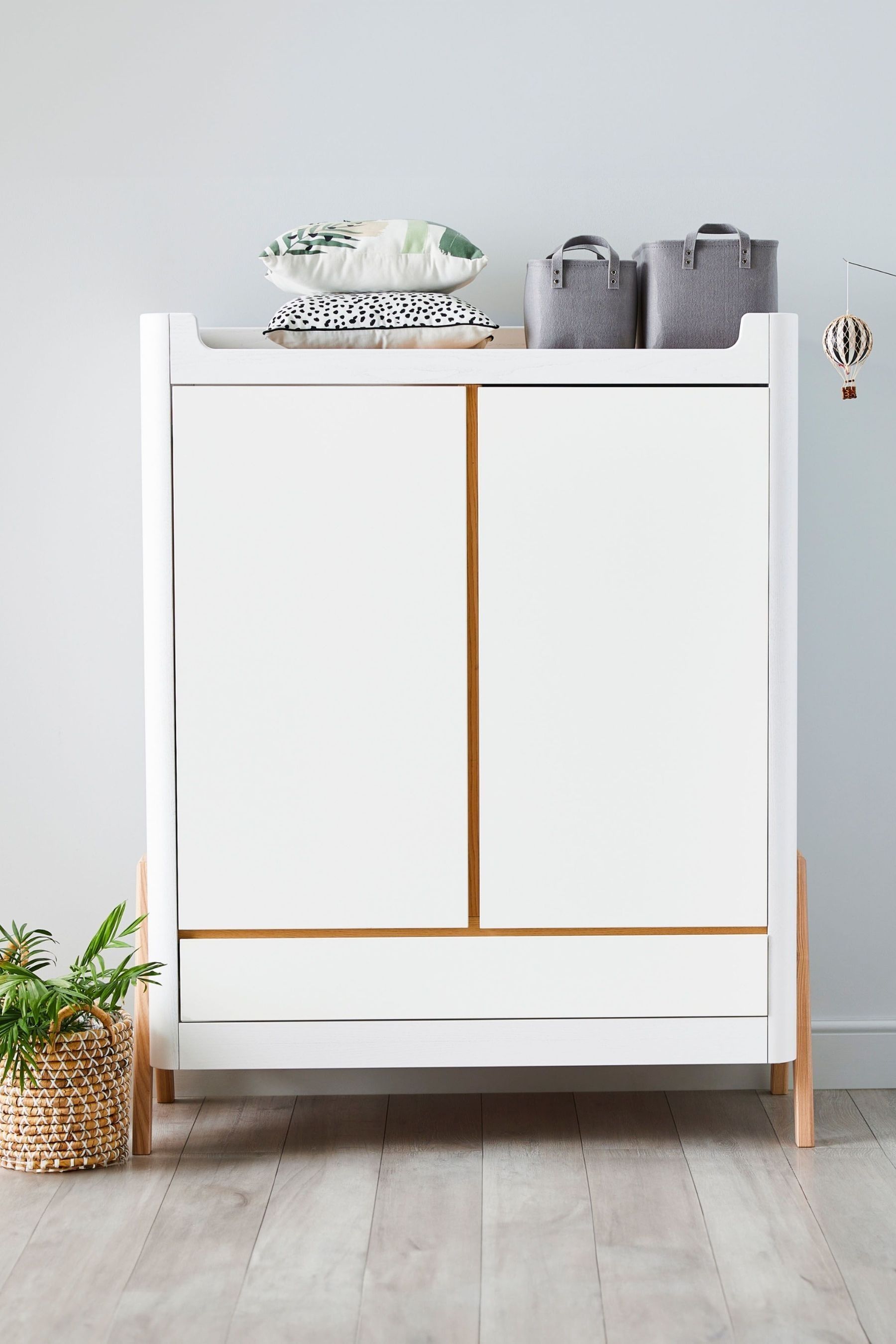Buy Gaia Baby White Hera Wardrobe from the Next UK online shop