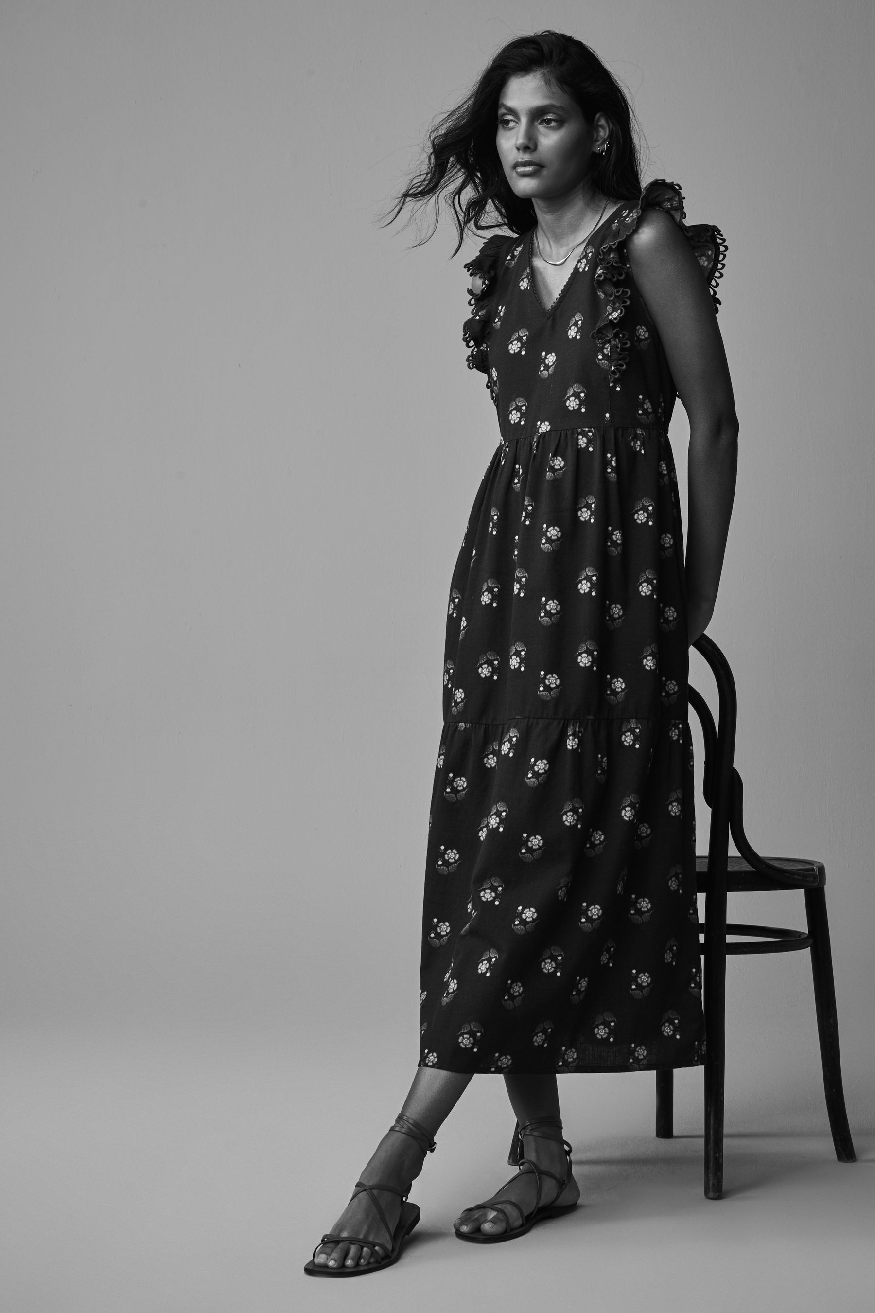 Buy Laura Ashley Navy Linen Blend Lace Trim Midaxi Dress from Next Luxembourg