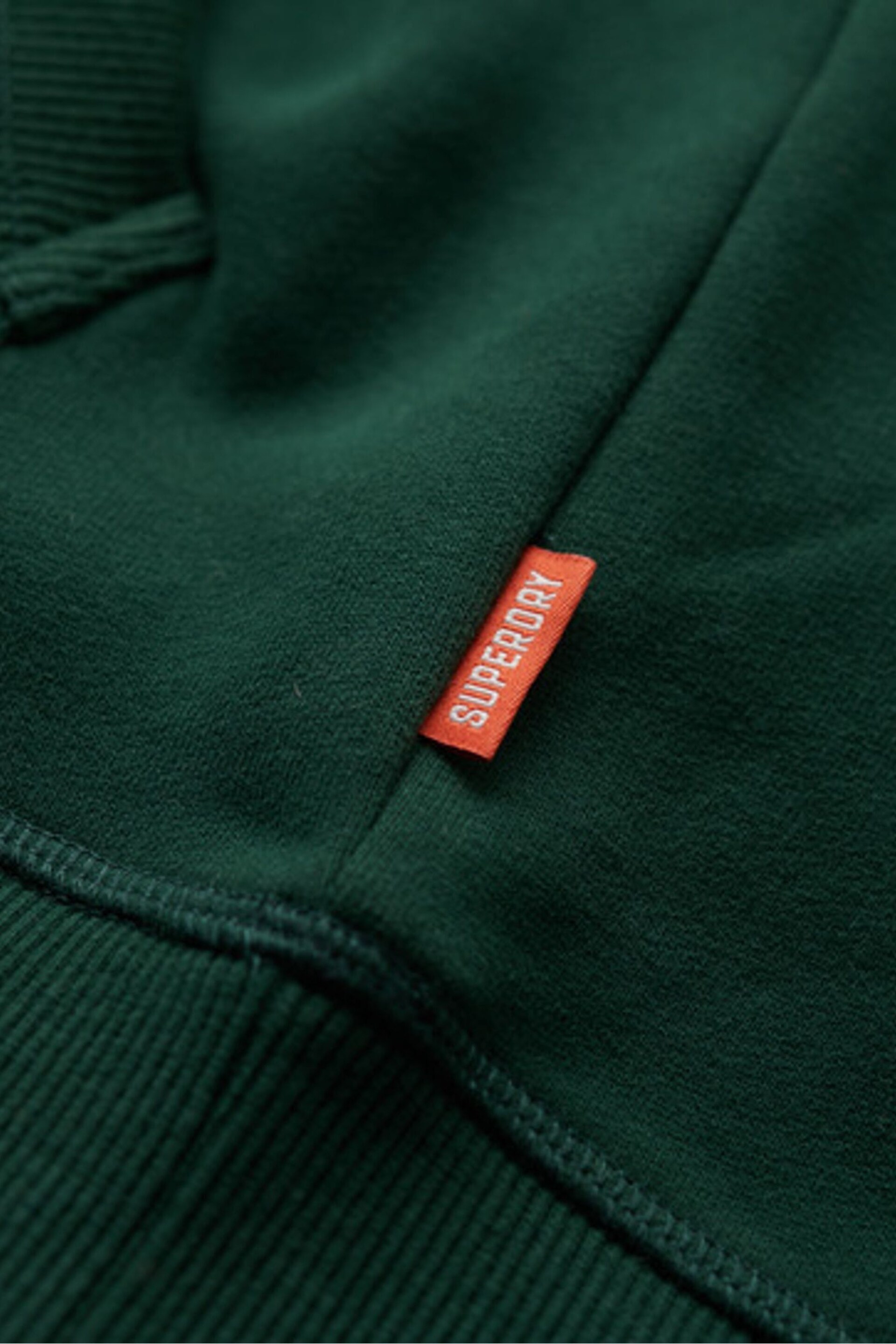 Superdry Enamel Green Vintage Logo Hoodie - Image 8 of 8