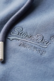 Superdry Blue Essential Logo Zip Hoodie - Image 5 of 6