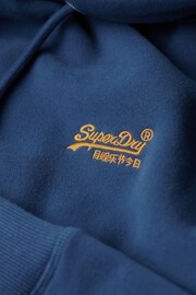 Superdry Blue Essential Logo Hoodie - Image 6 of 7