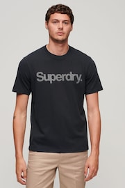 Superdry Eclipse Navy Core Logo City Loose T-Shirt - Image 1 of 7