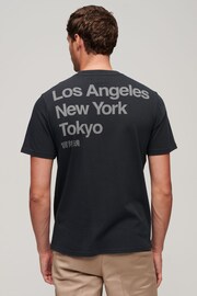 Superdry Eclipse Navy Core Logo City Loose T-Shirt - Image 2 of 7