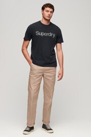 Superdry Eclipse Navy Core Logo City Loose T-Shirt - Image 3 of 7