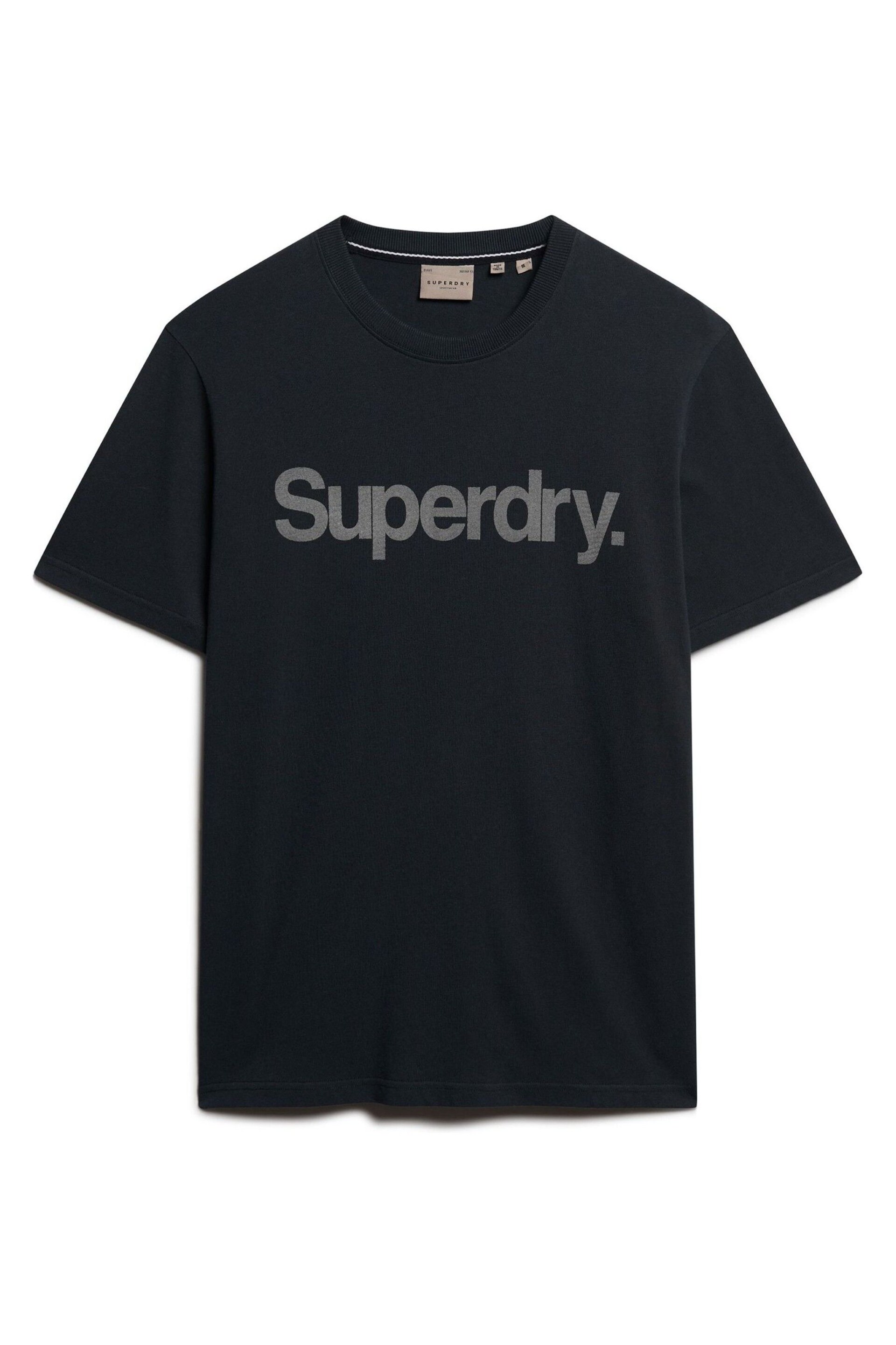 Superdry Eclipse Navy Core Logo City Loose T-Shirt - Image 4 of 7