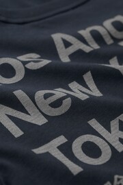 Superdry Eclipse Navy Core Logo City Loose T-Shirt - Image 6 of 7