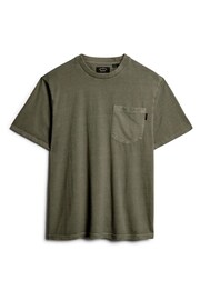 Superdry Green Contrast Stitch Pocket T-Shirt - Image 6 of 6