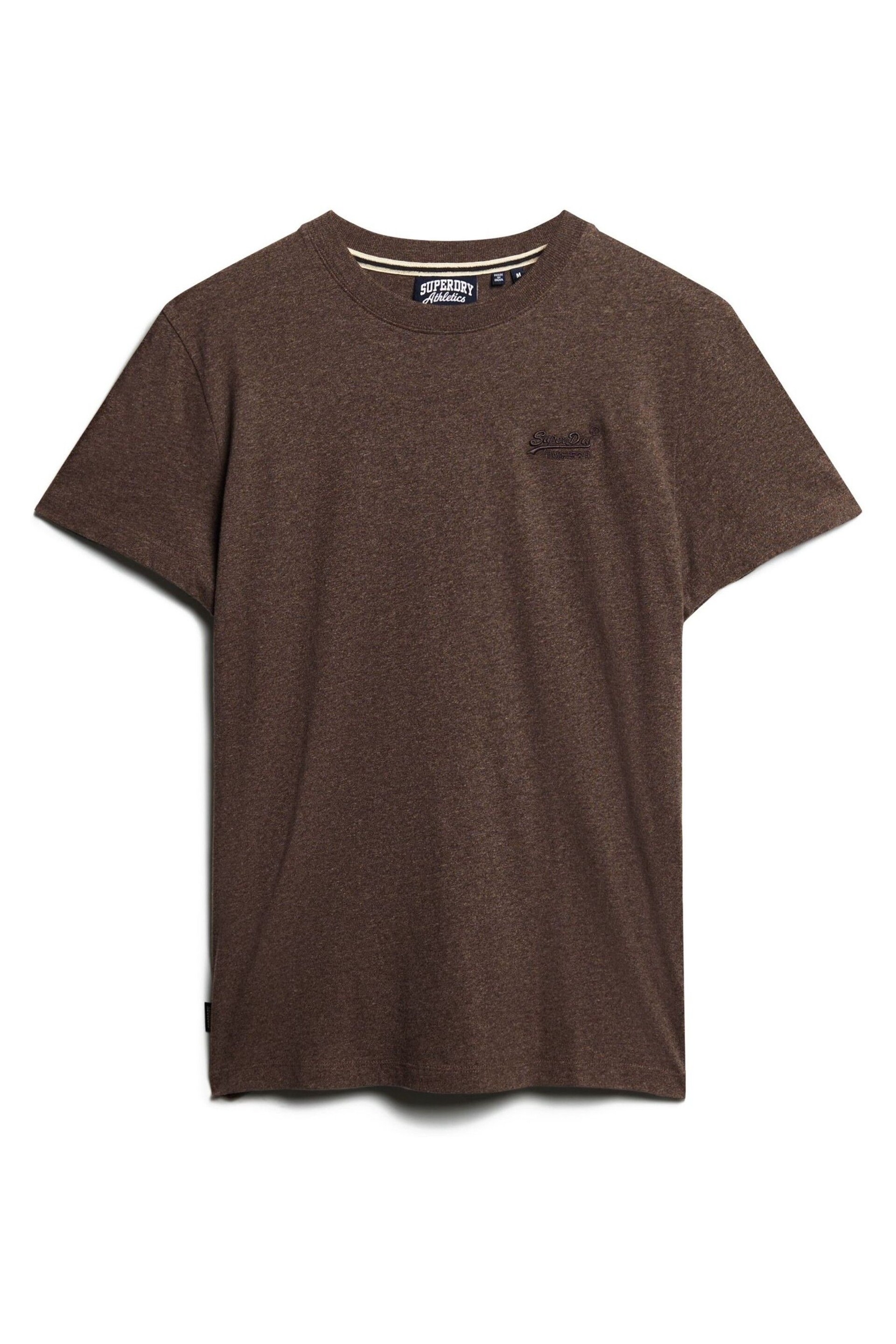 Superdry Brown Vintage Logo Emb T-Shirt - Image 4 of 6
