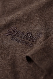 Superdry Brown Vintage Logo Emb T-Shirt - Image 5 of 6