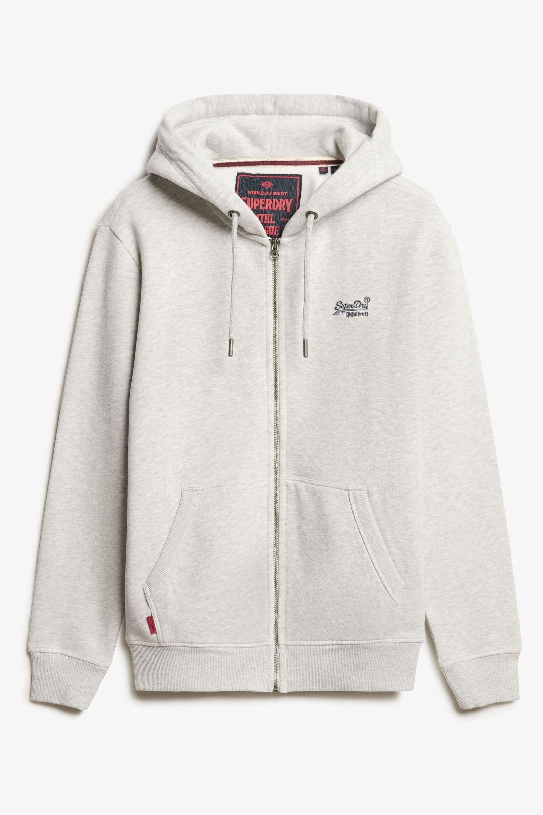 Superdry glacier down coat silver top