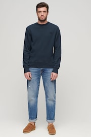 Superdry Blue Vintage Washed Sweatshirt - Image 2 of 4