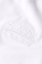 Superdry White Vintage Logo Emb V-Neck T-Shirt - Image 6 of 6