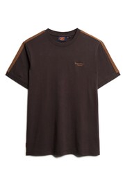 Superdry Brown Essential Logo Retro T-Shirt - Image 4 of 6