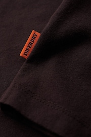 Superdry Brown Essential Logo Retro T-Shirt - Image 5 of 6
