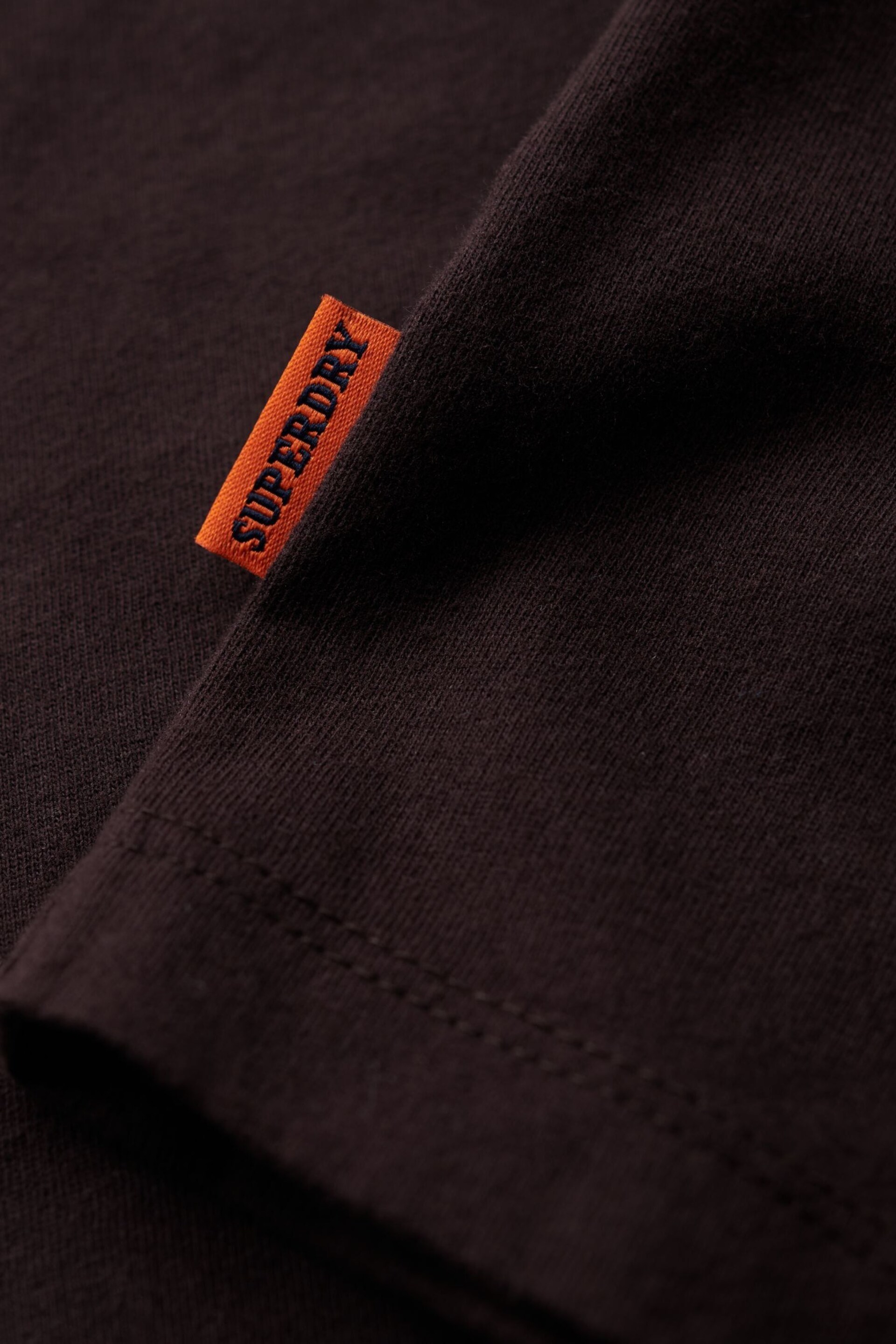 Superdry Brown Essential Logo Retro T-Shirt - Image 5 of 6