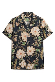 Superdry Black Short Sleeve Hawaiian Printed Shirt - Image 4 of 6