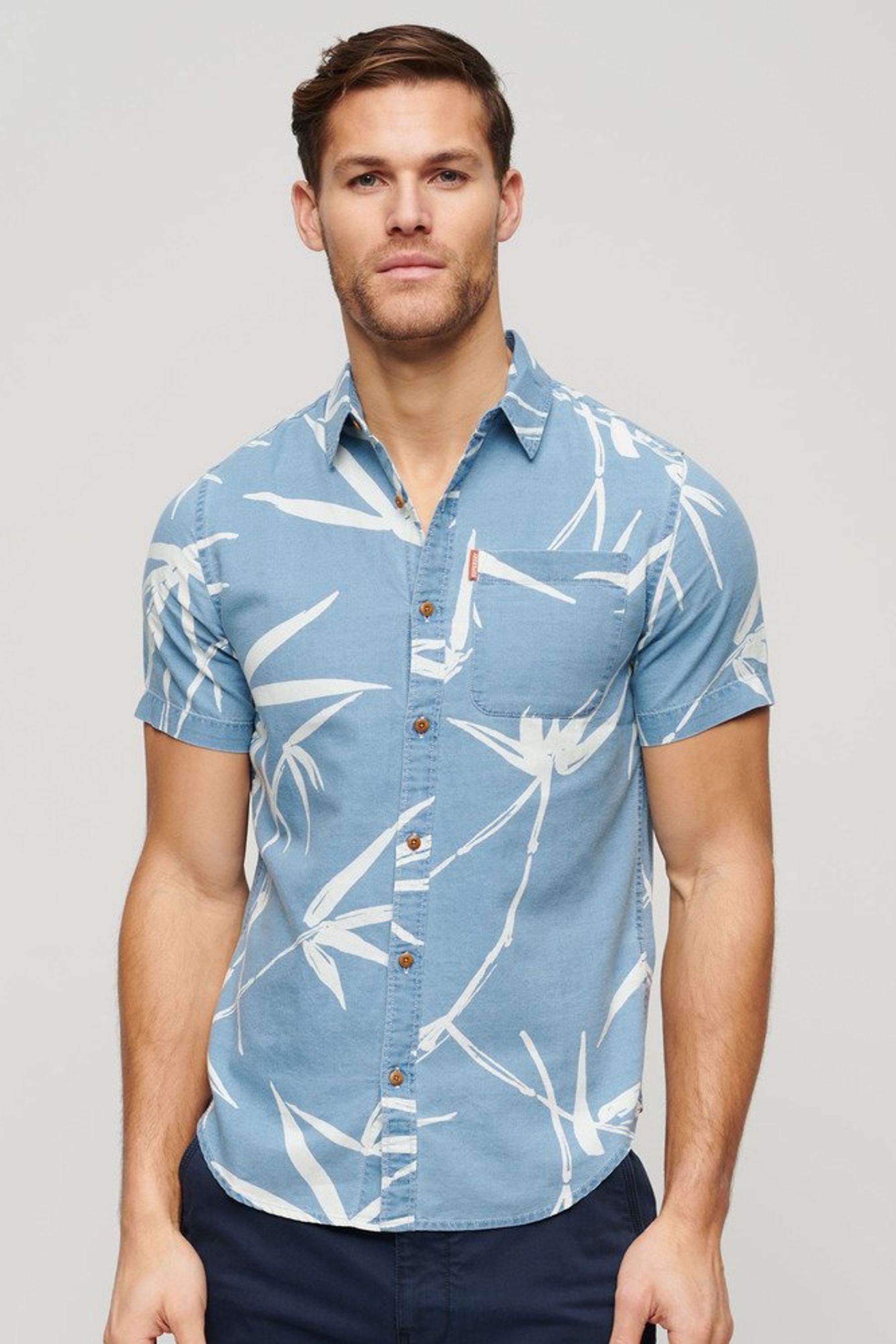 Superdry blue shirt top