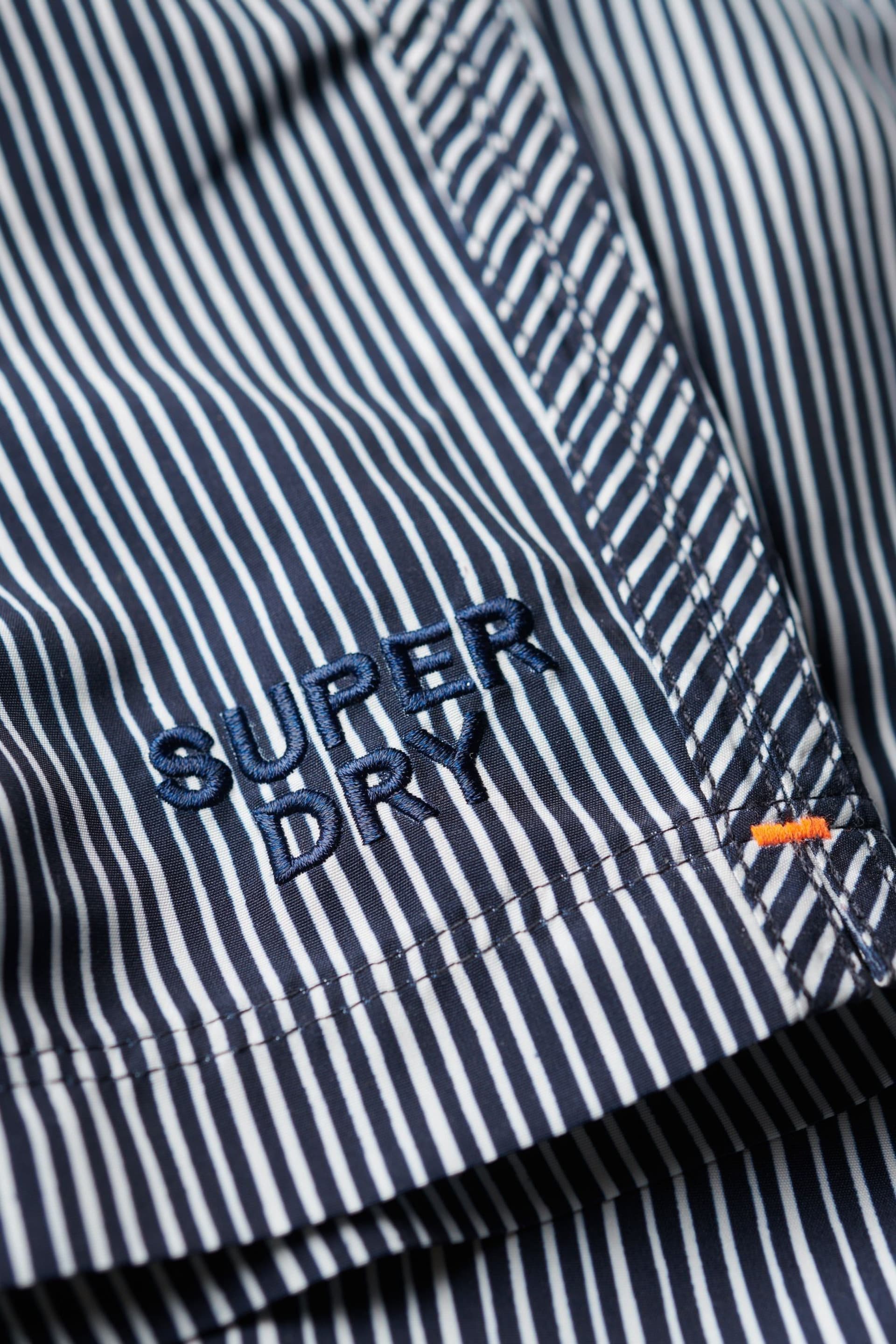 Superdry Blue Printed 15” Swim Shorts - Image 6 of 6