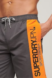 Superdry Black Sportswear Logo 19'' Board Shorts - Image 3 of 7