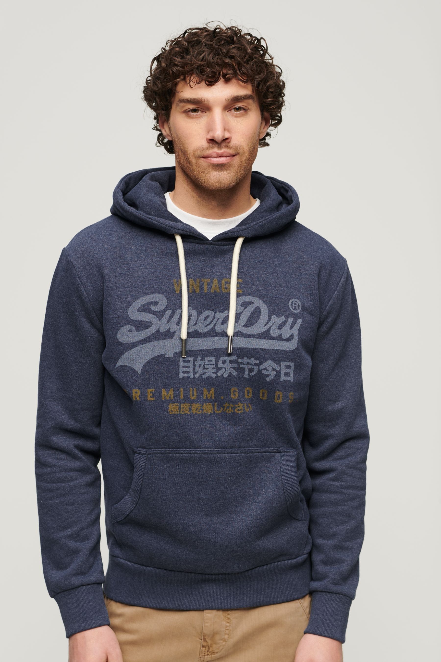 Buy Superdry Blue Vintage Logo Hoodie from Next Canada