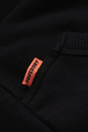 Superdry Black Essential Logo Zip Hoodie - Image 5 of 6