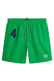 Superdry Green Vintage Polo Shirt 17" Swim Shorts - Image 5 of 7