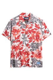 Superdry Red Multi Short Sleeve Hawaiian Printed Shirt - Image 4 of 7