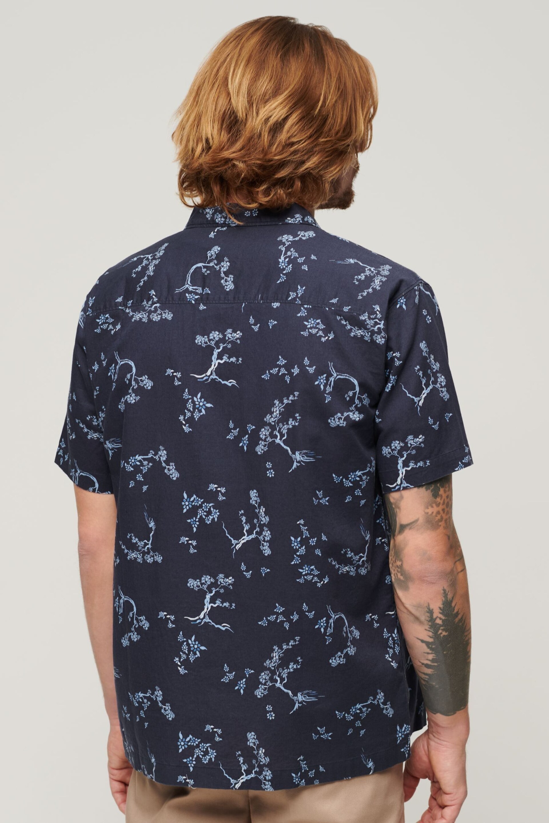 Superdry Blue Short Sleeved Beach Shirt - Image 2 of 7