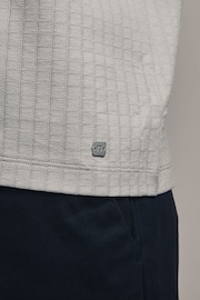 Grey Short Sleeve Smart Collar Polo Shirt - Image 6 of 9
