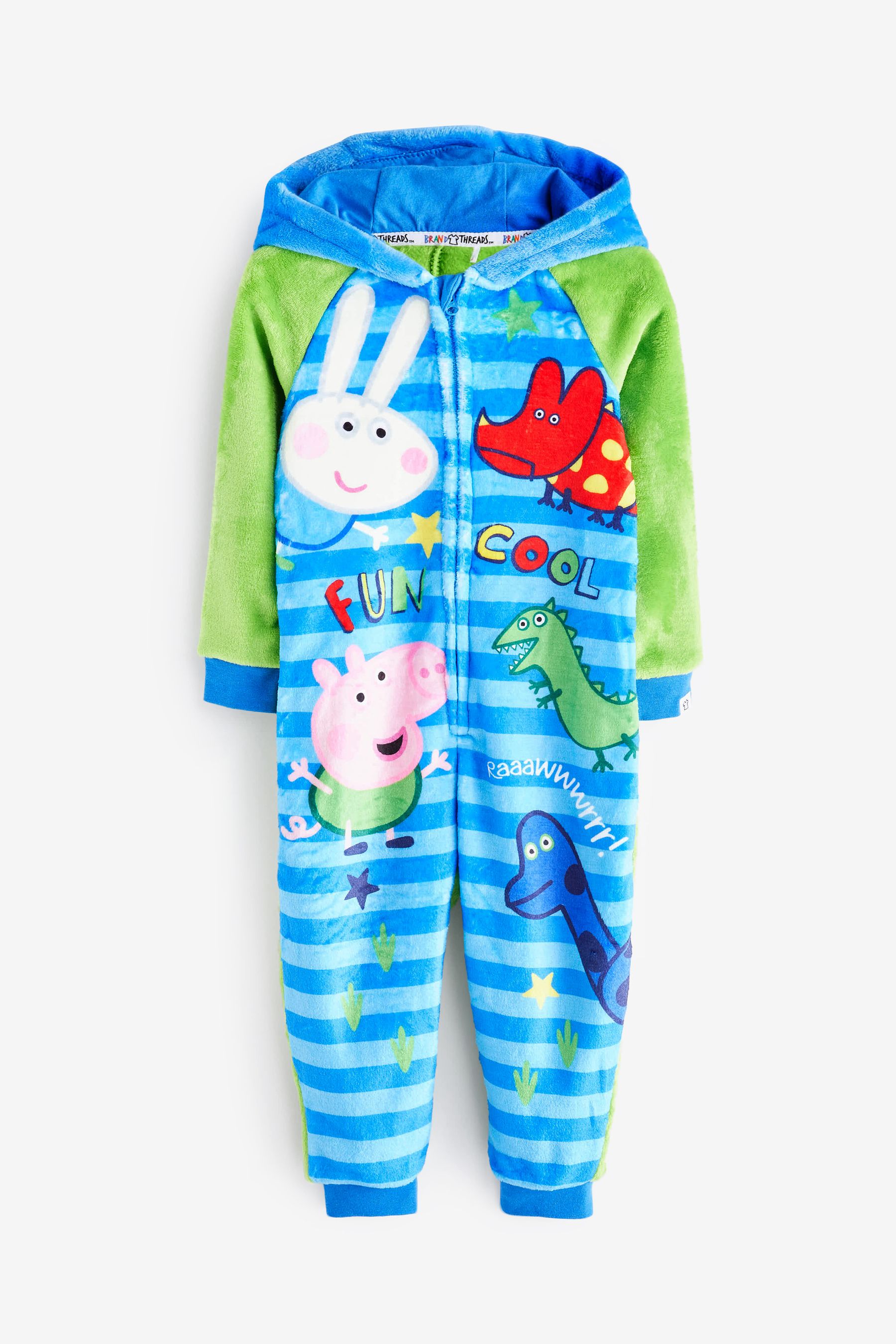 Buy Brand Threads Blue George Pig Boys Fleece All In One from the Next UK online shop