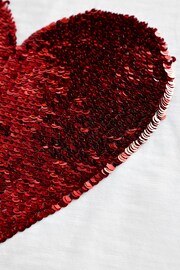 Red Heart Sequin T-Shirt (3-16yrs) - Image 7 of 7