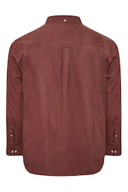 BadRhino Big & Tall Red Long Sleeve Oxford Shirt - Image 3 of 3