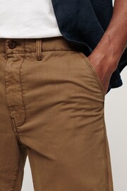 Superdry Brown Vintage International Shorts - Image 4 of 5