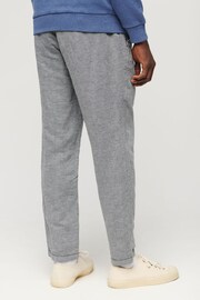 Superdry Grey Drawstring Linen Trousers - Image 2 of 5