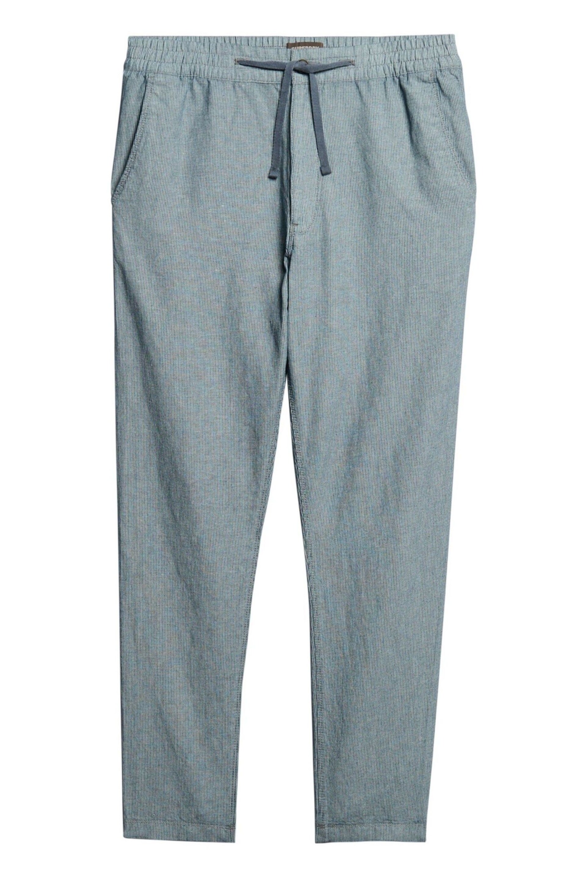 Superdry Grey Drawstring Linen Trousers - Image 5 of 5
