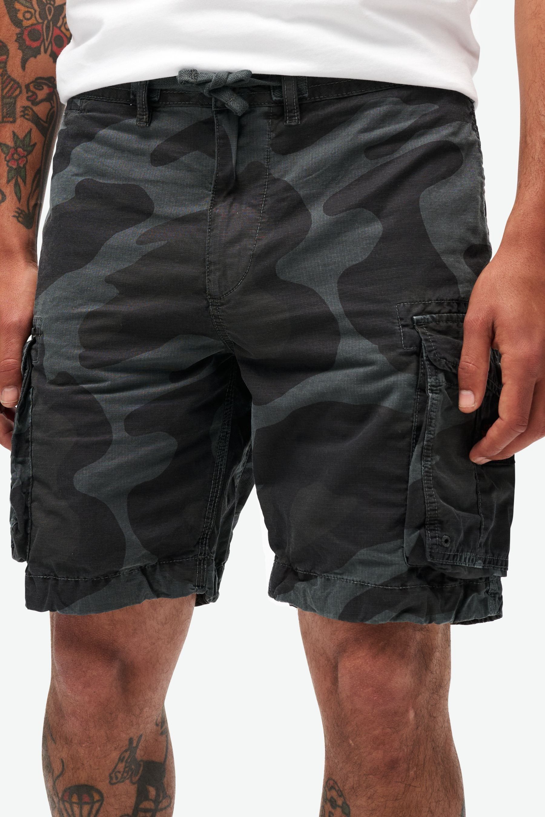Buy Superdry Black 100 Cotton Parachute Light Shorts from the Next UK online shop