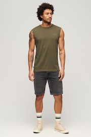 Superdry Green Essential Logo Tank - Image 2 of 6
