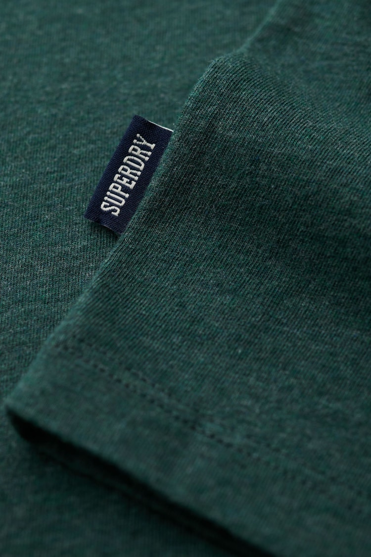 Superdry Green 100% Cotton Essential Logo Vest - Image 5 of 5