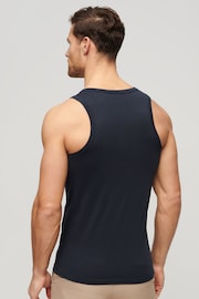 Superdry Blue Essential Logo Vest - Image 2 of 3