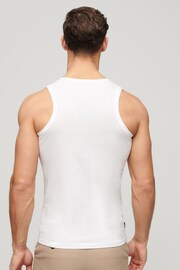 Superdry White Essential Logo Vest - Image 2 of 5