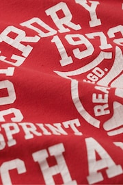 Superdry Red Track and Field Ath Graphic Vest - Image 5 of 6