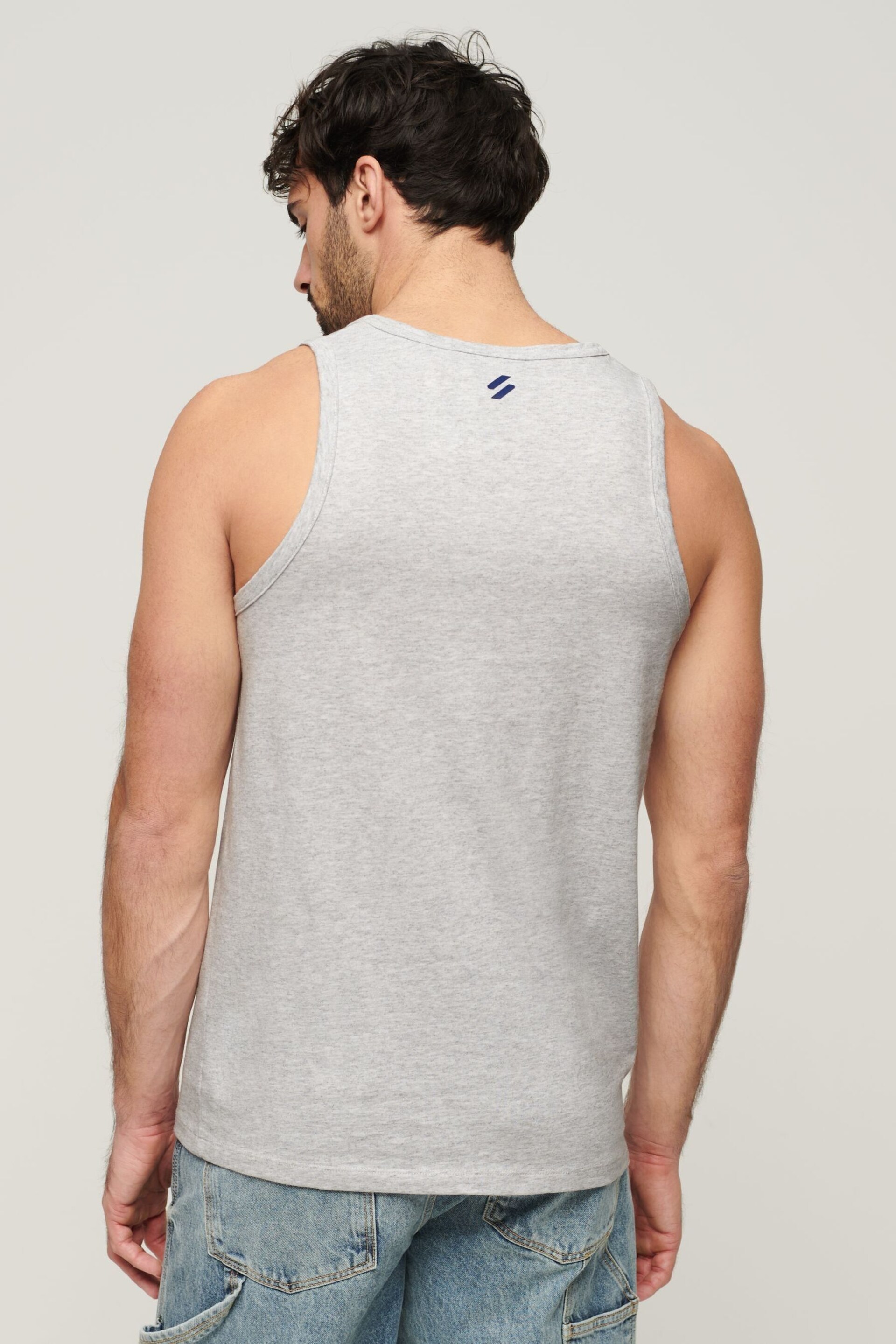 Superdry Grey Sportswear Logo Relaxed Vest - Image 2 of 4