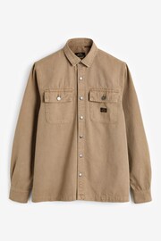 Superdry Brown Canvas Workwear Overshirt - Image 1 of 1