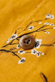 Superdry Golden Blossom Short Sleeved Beach Shirt - Image 5 of 6