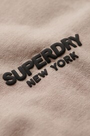 Superdry Brown Luxury Sport Loose T-Shirt - Image 5 of 6